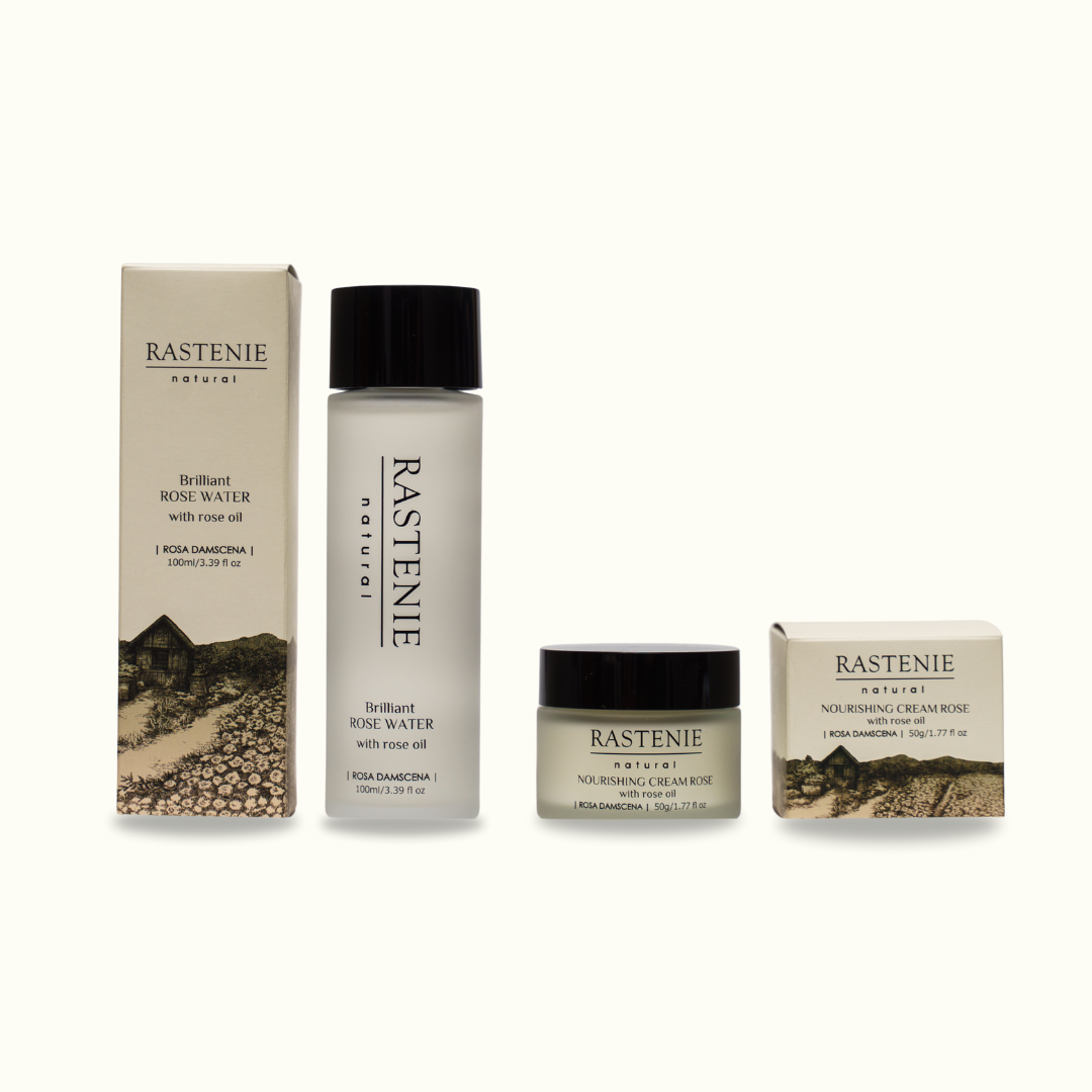 RASTENIE natural　ブリリアントローズウォーター&ナリシングクリームローズ