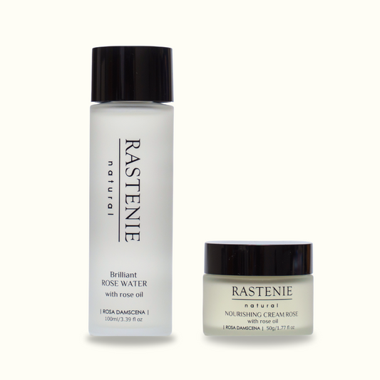 RASTENIE natural　ブリリアントローズウォーター&ナリシングクリームローズ
